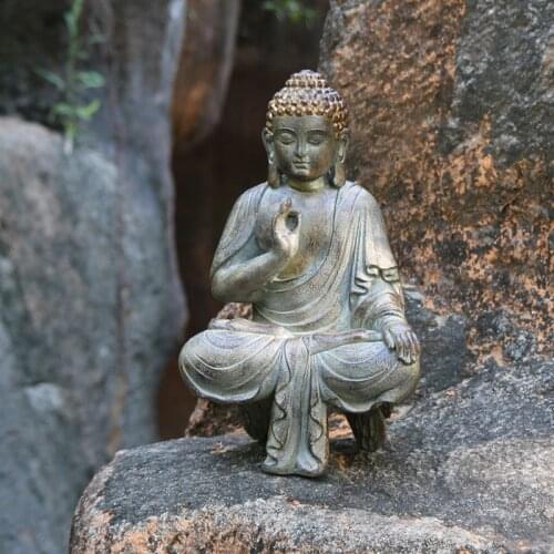 Religious Hindu Buddha Statue Sculpture Garden Ornament Zen Home Figurines Sculpture Balcony Yard Patio Decor Ganesha Statues