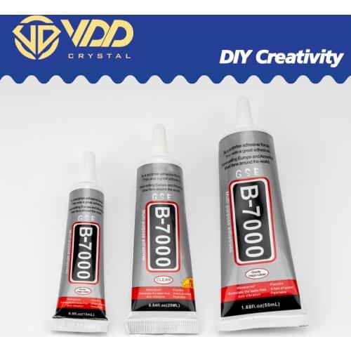 15/25/50ml B-7000 Glue Adhesive Epoxy Resin Repair Screen Super Glue Strong Liquid Glue For Jewelry Making Nail Cell Phone Frame