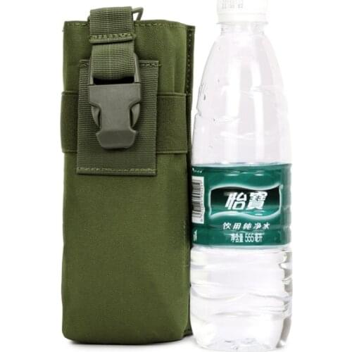 CQC Military Tactical Water Bottle Bag Molle Radio Pouch Airsoft Paintball Camping Hunting Canteen Holder Walkie Talkie Holster