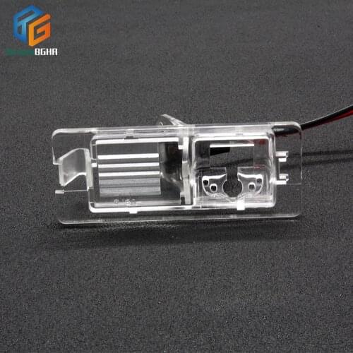 Green BGHR License Plate Lights Housing Car Rear View Camera Bracket For Renault Megane/Laguna II III/Clio 4/Zoe
