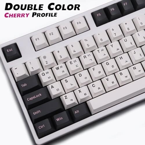 104 keys Korean OEM Profile Thick Pbt Keycap Dye Sub/Double Shot keycaps For MX Switches Mechanical Keyboard GK61 GH60