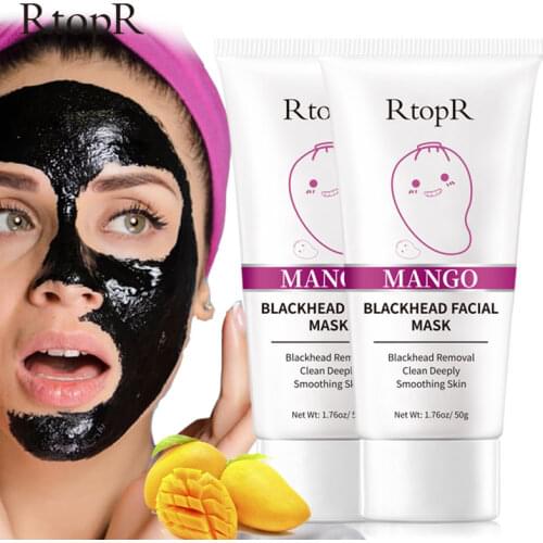 2pcs/lot Blackhead Remover Acne Treatment Nose And Face Skin Care Oil-control Mud Pore Strip Mask Face Clean Whitening Cream
