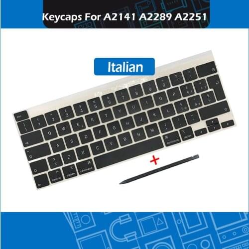 2019 2020 Laptop A2141 A2289 A2251 Italian Standard Keycap For Macbook Pro Retina 13" 16" Keys Keycaps Set Replacement