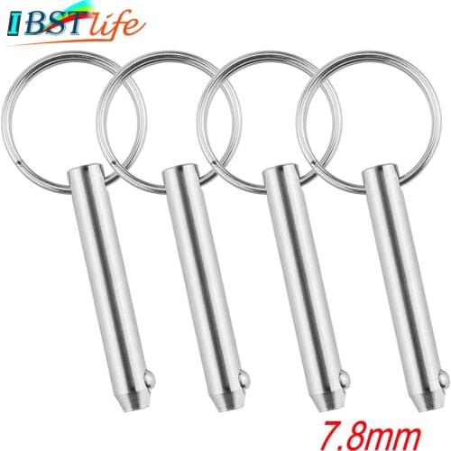 4PCS 7.8*51mm Marine Grade 316 Stainless Steel 5/16 inch Quick Release Ball Pin for Boat Bimini Top Deck Hinge