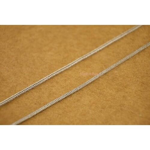 925 Sterling Silver 0.9mm - 1mm Foxtail Chain Necklace 16" - 26" Men Women A2420