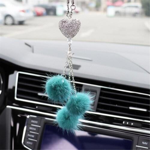Car Mirror Accessories Cute Car Rear View Mirror Hanging Charms Car Hanging Interior Auto Deroration Accessories
