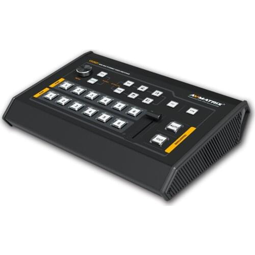 Avmatrix VS0601 Mini 6 Kanaals Sdi/HDMI Cable - Compatible Multi-Format Switcher Met T-Bar, cut Overgangen En Veeg Effecten