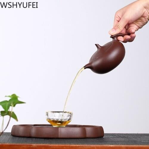 220ML teapot raw ore purple mud strength artisan Chinese Tea set drinking utensils home gift Tieguanyin Pu'er tea set