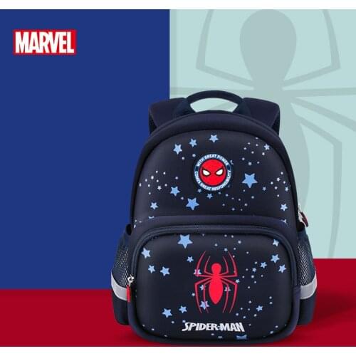 Disney Marvel Kindergarten Backpack for boys Spider Man Captain America Children school bag age 3-6 years Large Capacity Gifts