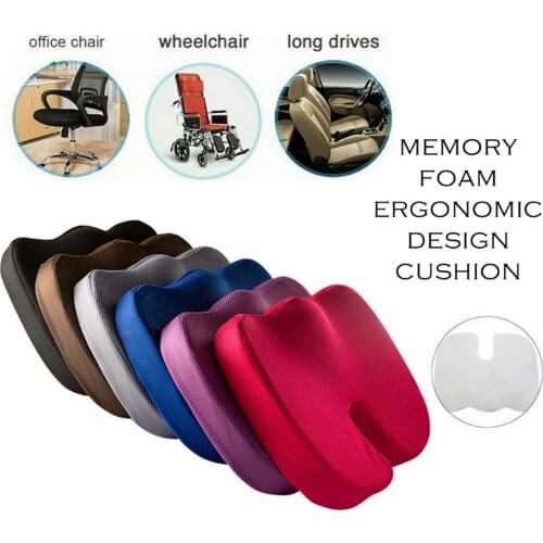 Travel Breathable U-Shape Seat Cushion Coccyx Orthopedic Memory Foam U Seat Massage Chair Cushion Pad Home Car Seat Cushion