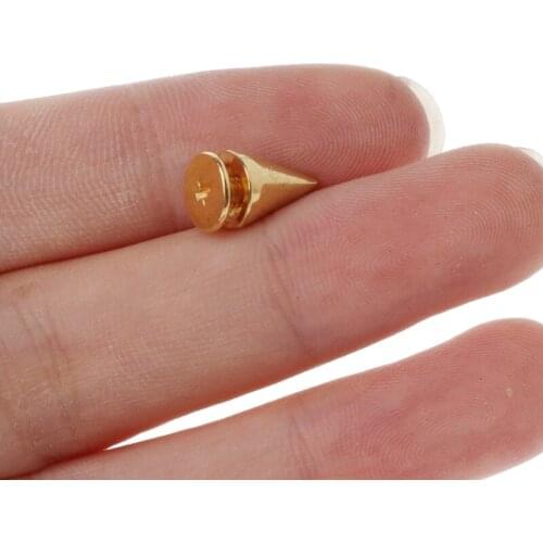 Dropship 100 Sets 10MM Bullet Cone Spike and Stud Metal Screw Back for DIY Leather Craft