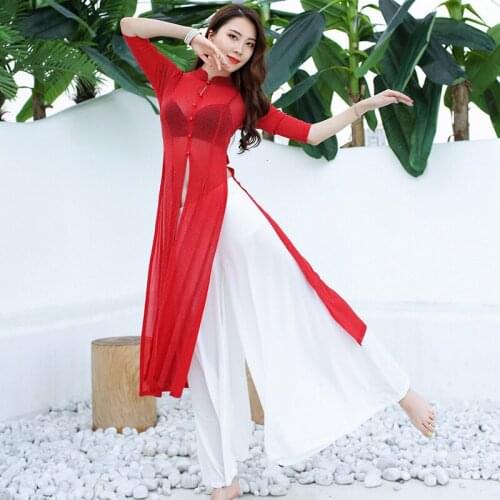 Odin Narelle 2019 Classical Dance Practice Serve Belly Broad Leg Pants Easy Modern East Dance Performance Serve