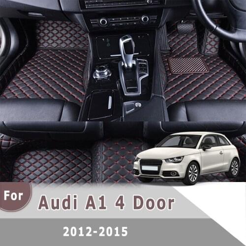 RHD Carpets For Audi A1 4 Door 2015 2014 2013 2012 Car Floor Mats Styling Custom Accessories Auto Foot Pads Automobile covers
