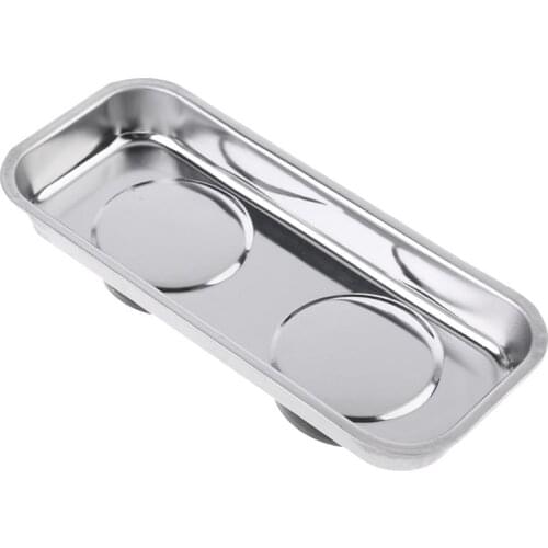 Square Magnetic Tray Sucker Stainless Steel Strong Permanent Magnet Bowl 449C