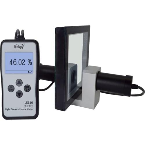 LS116 Optical Transmission VLT Tester Light Transmittance Meter with 380-760nm White Visible Light Meet CIE Standard