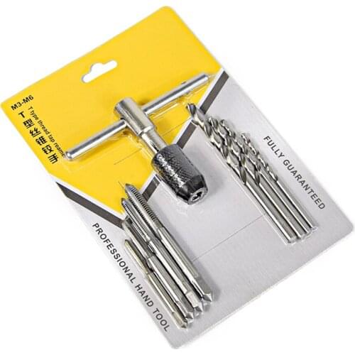 Nine-Piece Set Tap and Screw Die Suite M3-6T Type Drift Holder Multi-Kinetic Energy Combination