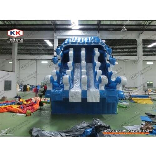 Inflatable sea paradise slide/ inflatable sea wave slide for wter park