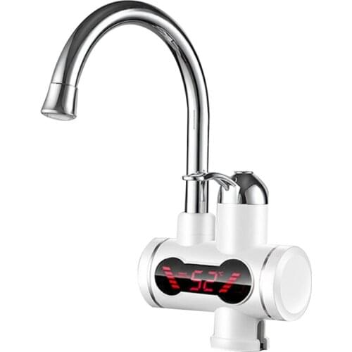 Kitchen Washroom Water Heater Instantaneous Electric Water Heater Instant Hot Water Faucet Heater EU Plug