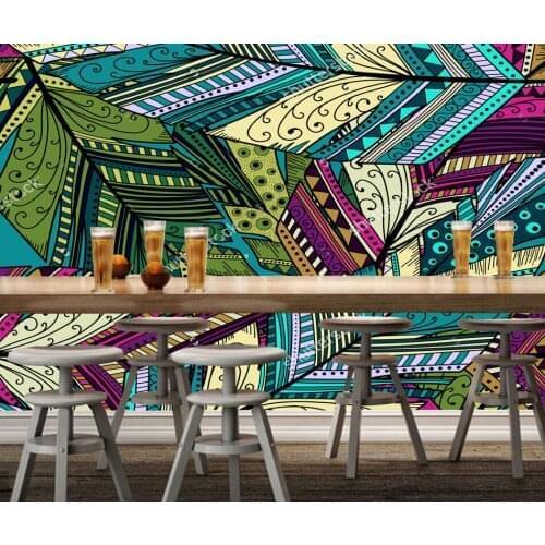 3D abstract art wallpaper, abstract feather, retro mural for living room bedroom sofa background papel de parede vinyl