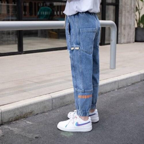 Boys Casual Jeans Trousers Spring Denim Pants Kids Children Loose Pants Bottoms Clothing Children Denim Trousers Boys Clothes