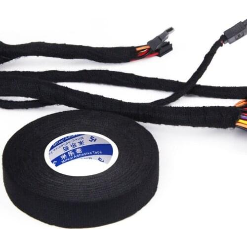 Wholesale Car Wire harness Tape Velvet tape Auto electrical tape black Duct tape 19mmx15M Heat resistant Flocking adhesive tape