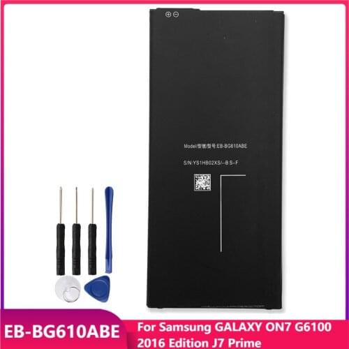 Original Phone Battery EB-BG610ABE For Samsung GALAXY ON7 G6100 2016 Edition J7 Prime Replacement Rechargeable Battery 3300mAh