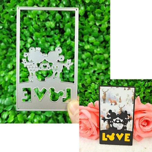 Suitable for Christmas metal cutting die and DIY scrapbook album 3D greeting card making creative cartoon character 2021 new