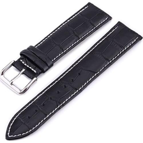 Genuine Leather Strap Smart Watch Band 20mm 22mm 24mm Watch Accessories Good Quality Muti- Colors Watchbands