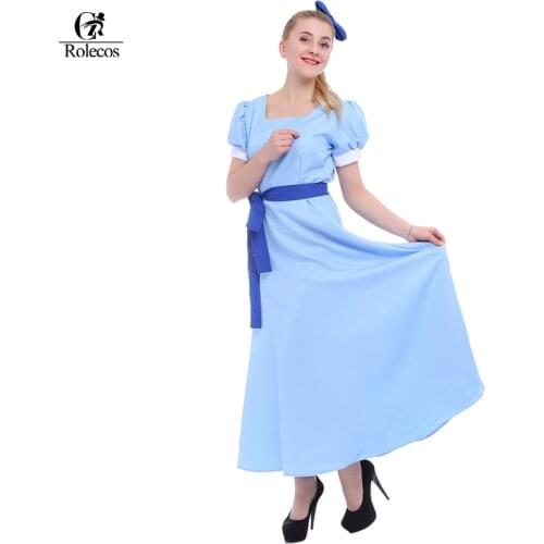 Rolecos Peter Pan Wendy Dress Rachel Cosplay Costumes Anime PeterPan Clothing