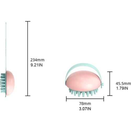Shampoo Scalp Massager Brush Scalp Scrubber with Soft Silicone Wall Mountable R3MF