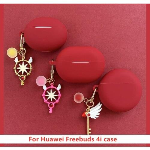 Cute Earphone Case Cover for Huawei Freebuds 4i Wireless Bluetooth Headset Protector Pouch Shell for Freebuds 4i Fundas