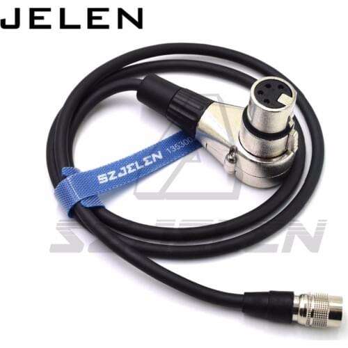 Sony/ ARRI AMIRA camera 12V power Hirose 4 pin to 4 pin xlr right famale for Power Supply Battery Adapter
