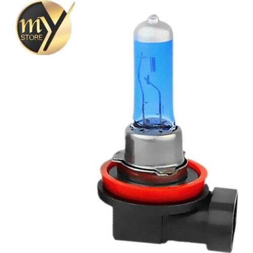 2pcs H11 55W 12V Super White Halogen Bulb Fog Lights High Power Car Headlights Lamp Car Light Source parking 6000K auto