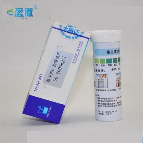 Vitamin C test strip 500-2000mg/l ascorbic acid test strip fruit vitamin c