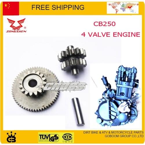 ZONGSHEN CB250 250CC 4 Four Valve Water Cooled Engine START drive starting dual gear quad accessories free shipping