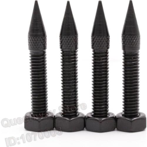 1Set/4 HIFI Speakers Stand Feet Foot M8 Thread Iron Speaker Spikes Audio Height Adjustable Stand 42mm