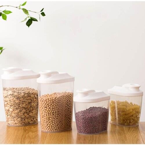 1 Pc Food Plastic Sealed Organizer Eyes Kitchen Snacks Cereals Storage Bottle Transparent Food Bus Keep Fresh Jar Container