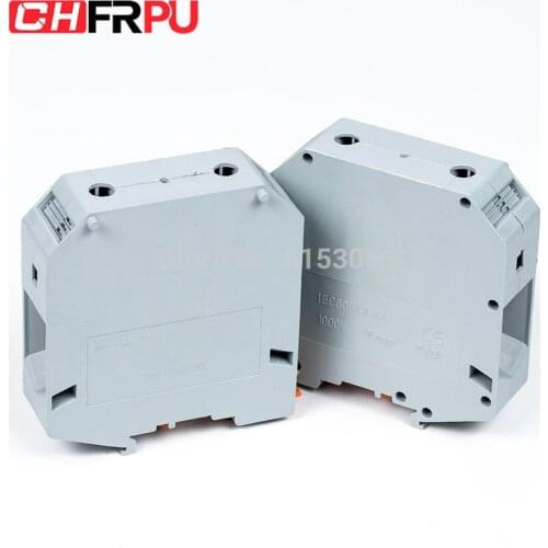 1PCS UIK-95N Universal DIN Rail Mounted Terminal Blocks Screw Type Connector Electrical Crimp Terminator