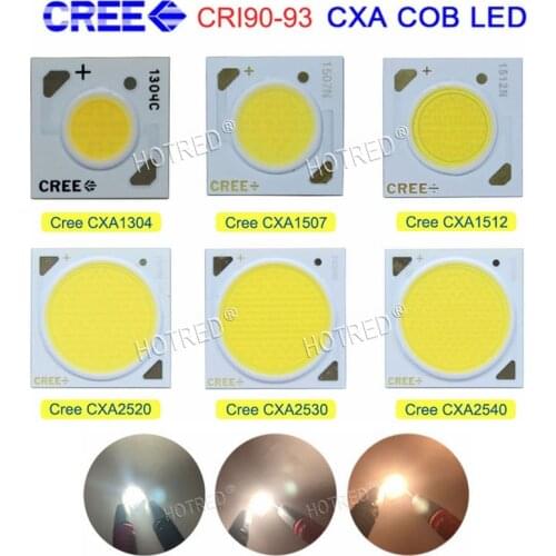 10PCS/lot Cree High CRI 90-93 CXA1304 CXA1507 CXA1816 CXA2520 CXA2530 CXA2540 2700K 3000K 3500K 4000K CRI90 COB Chip Diode LED