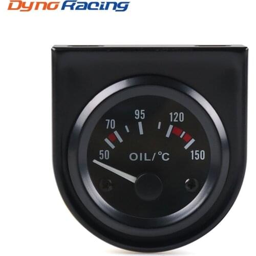 2" 52mm Oil temp gauge Universal 50~150 C Auto Oil temperature gauge White Led Car meter