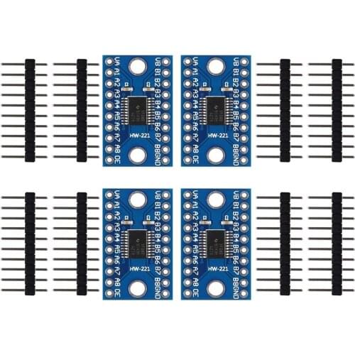 4Pcs TXS0108E 8 Channel Logic Level Converter Bi-Directional High Speed Full Duplex 8 Way Shifter 5V to 3.3V for Arduino