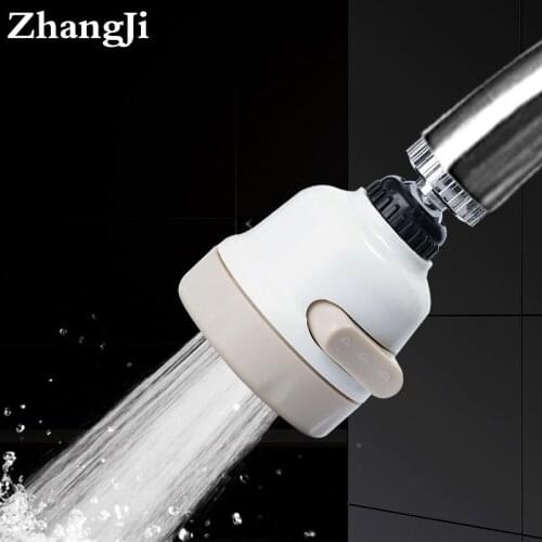 ZhangJi 3 Modes Faucet Aerator Water Saving High Pressure Filter Sprayer Nozzle 360 degree Rotate Diffuser Aerator Flexible