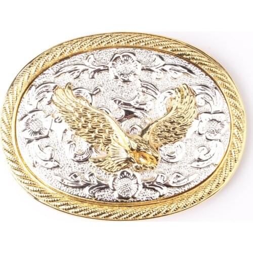 Big Golden Oval Belt Buckle Matador Western Cowboy Belt Accessories