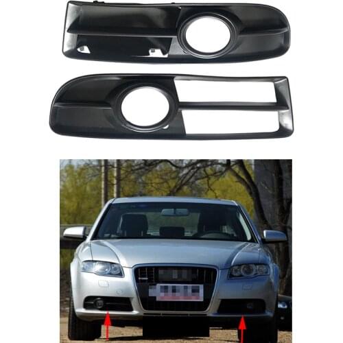 Auto Front Left Right Bumper Fog Light Lamp Grill For Audi A4 B7 Sport 2005 2006 2007 2008 8E0807681F 8E0807682F