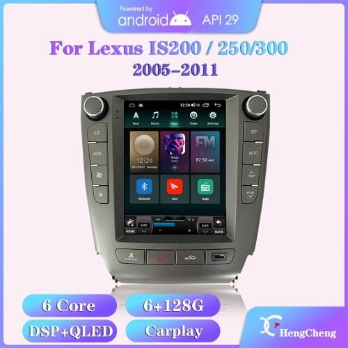 For Lexus IS200 / 250/300 2005-2012 models of car smart multimedia video player GPS navigation radio Android 10 4G full Netcom