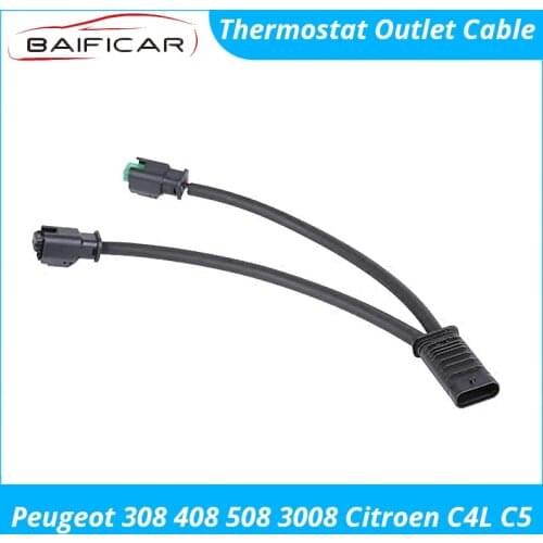 Baificar Brand New Quality Thermostat Outlet Cable Connect for Peugeot 308 408 508 3008 Citroen C4L C5 1.6T