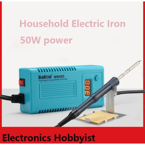 Bakon BK950D Welding Solder Soldering Iron 220/110 50W Internal Heating Type Welding Tool trinity digital display and T13 heater