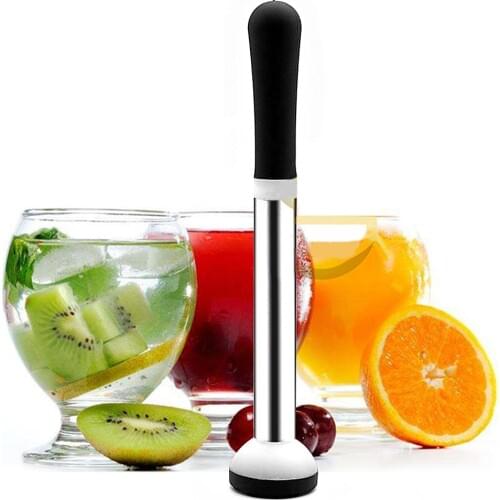 Bar Cocktail Muddler Mojito Stainless Steel Bar Mixer Barware DIY Drink Fruit Muddler Crushed Ice Barware Bar Tool