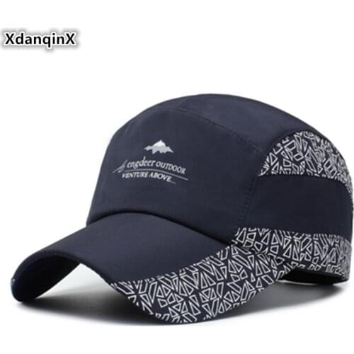 XdanqinX Adjustable Size Mens Breathable Baseball Caps Snapback Cap Summer NEW Fashion Womens Ponytail Sports Cap Couple Hat