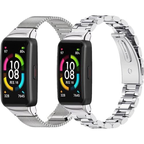 Bracelet for Huawei Honor Band 6 Strap Metal Stainless Steel Band For Huawei Band 6 Smart Band Strap Accessories